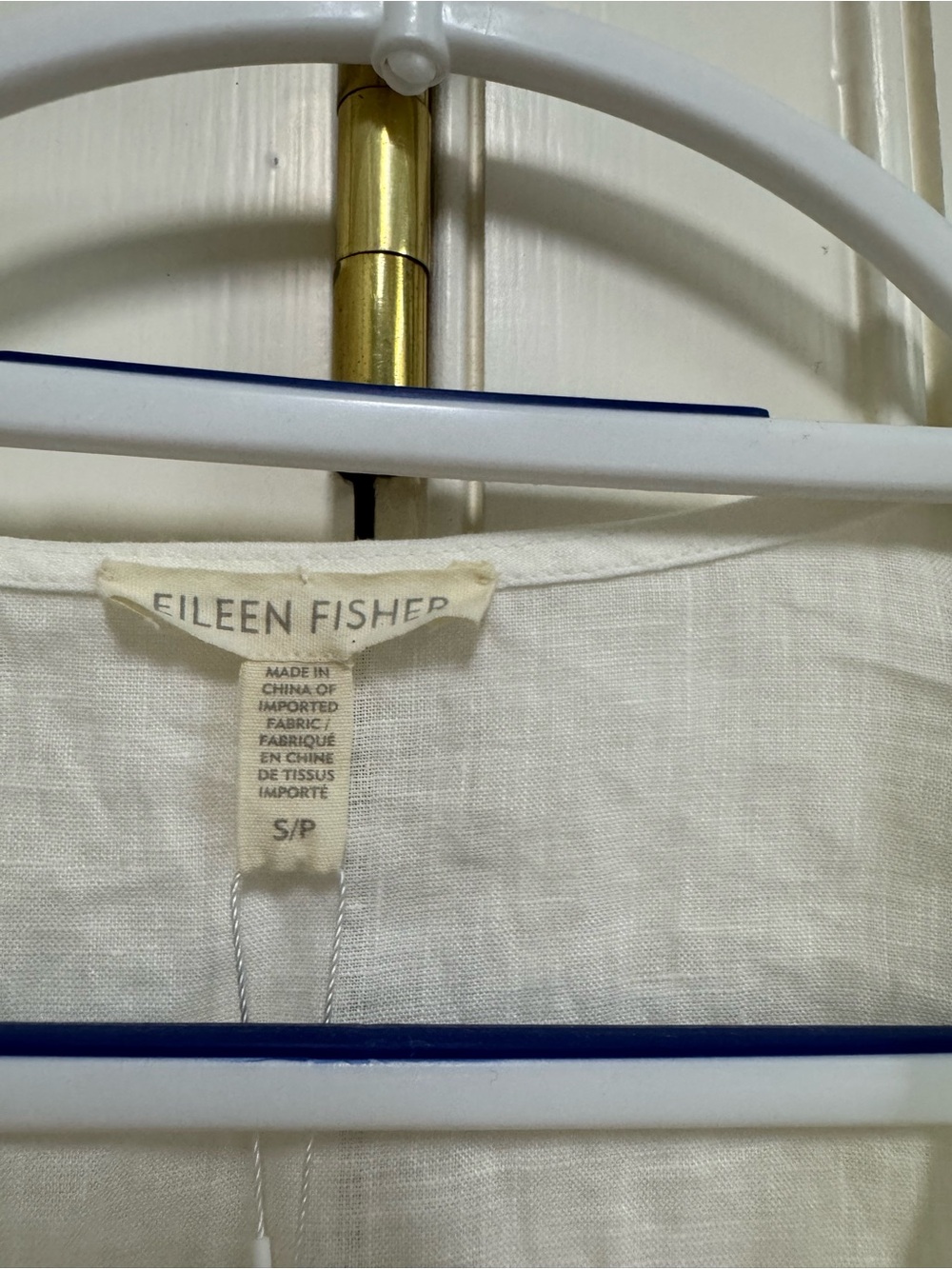 Eileen Fisher White Linen Wrap tunic top Size S  NWT - Picture 3 of 4